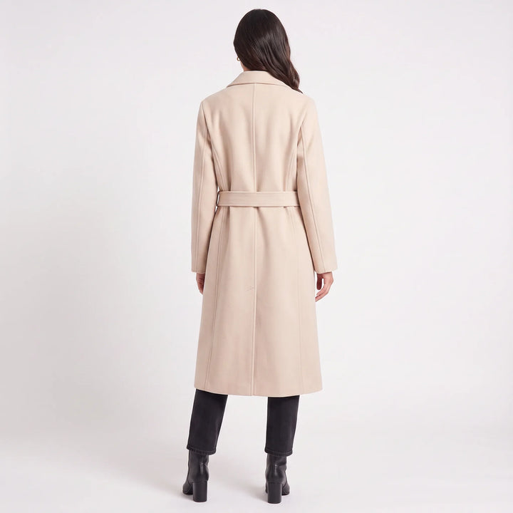 Rosaline | Women's Long Lapel Collar Coat for Cold Weather