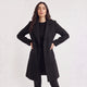 Nolwenn | Women's Wool-Blend Notch Collar Coat for Cold Weather