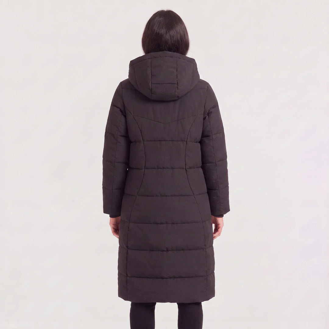 Maelys | Women's Long Hooded Puffer Coat for Cold Weather