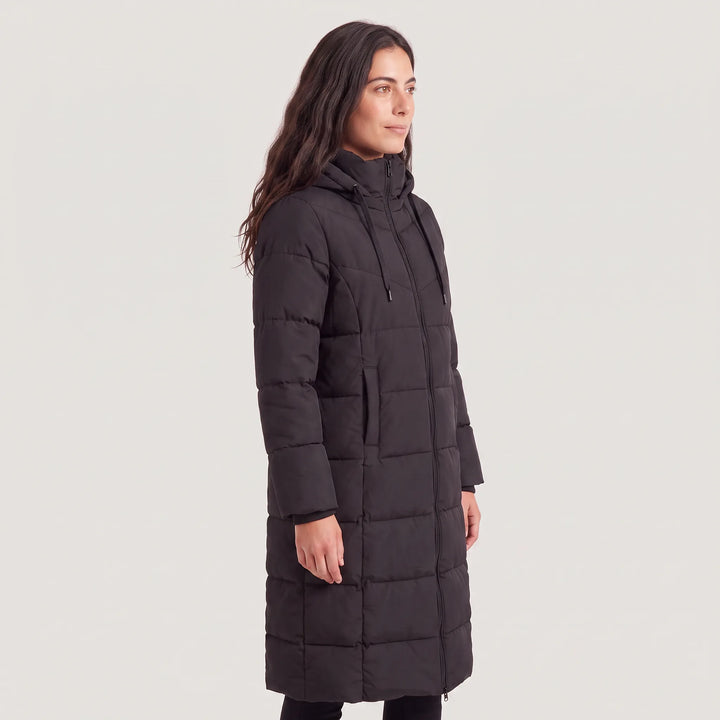 Maelys | Women's Long Hooded Puffer Coat for Cold Weather