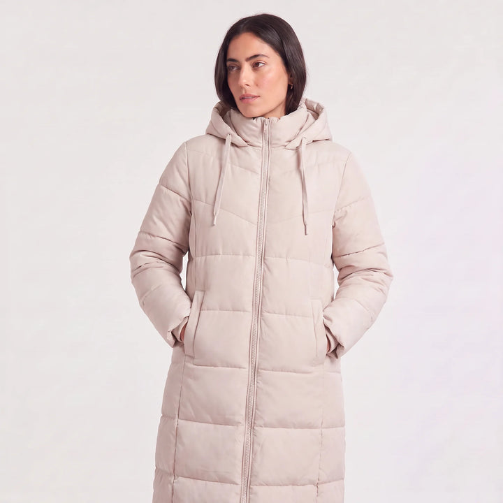Maelys | Women's Long Hooded Puffer Coat for Cold Weather