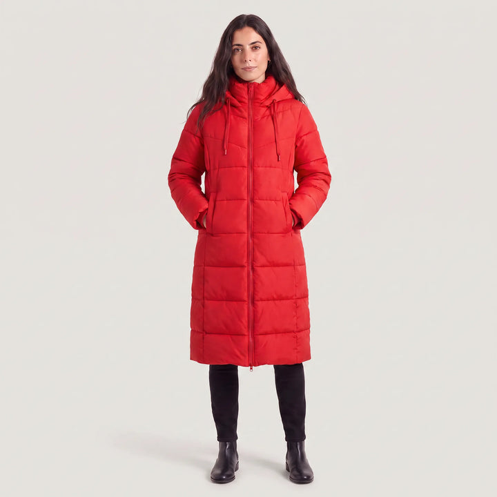 Maelys | Women's Long Hooded Puffer Coat for Cold Weather