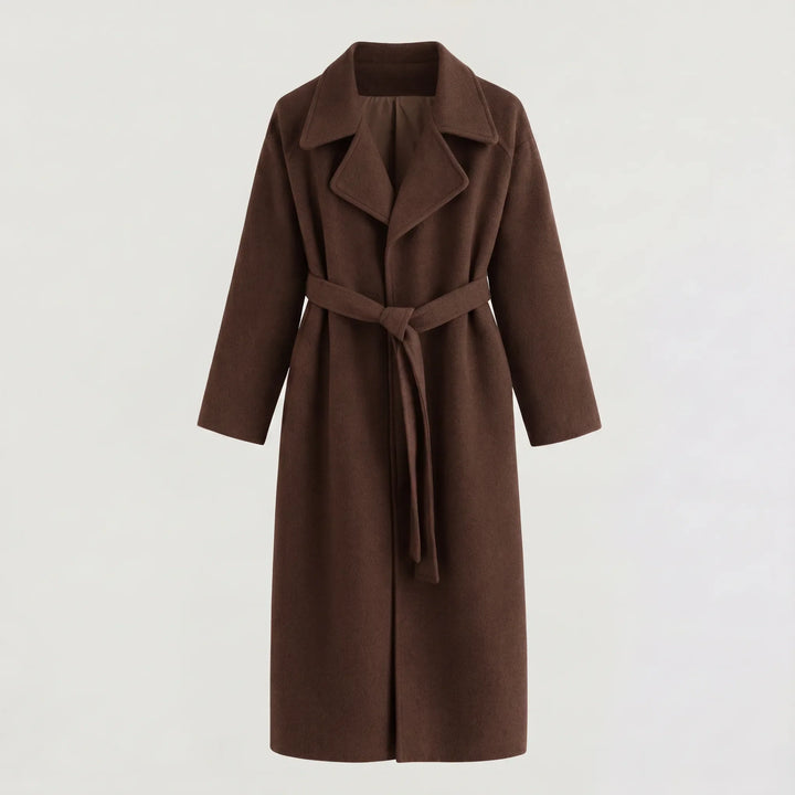 Isolt | Women's Long Belted Coat for Cold Weather