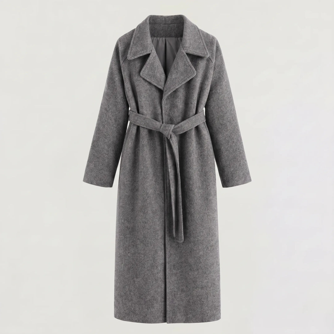 Isolt | Women's Long Belted Coat for Cold Weather