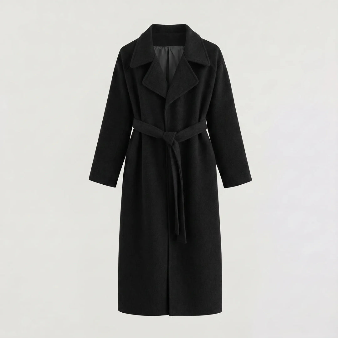 Isolt | Women's Long Belted Coat for Cold Weather