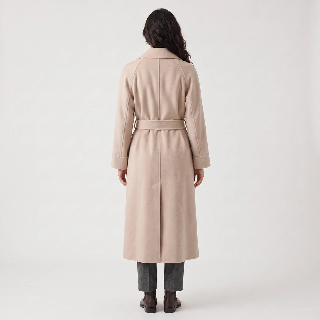 Isolt | Women's Long Belted Coat for Cold Weather