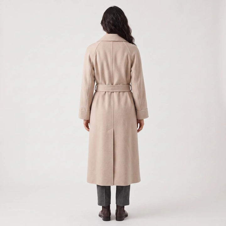 Isolt | Women's Long Belted Coat for Cold Weather