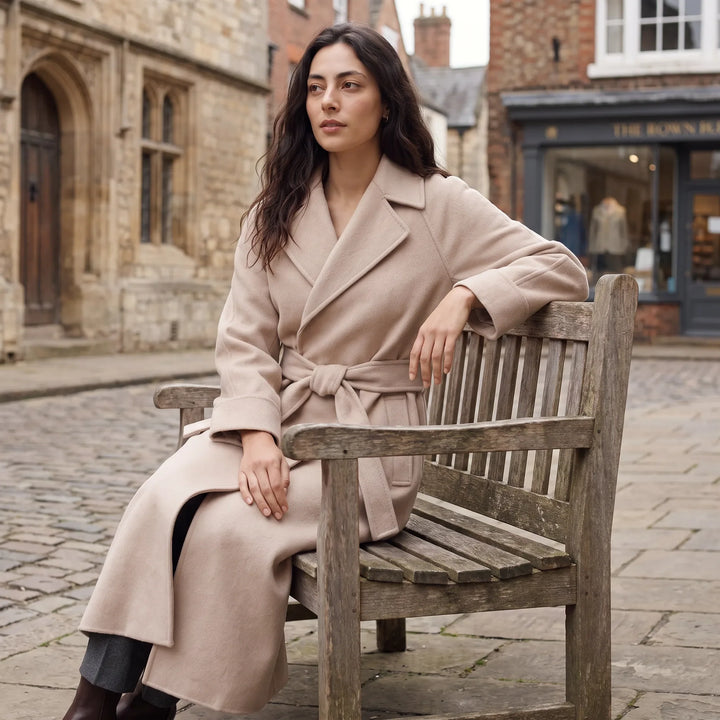 Isolt | Women's Long Belted Coat for Cold Weather