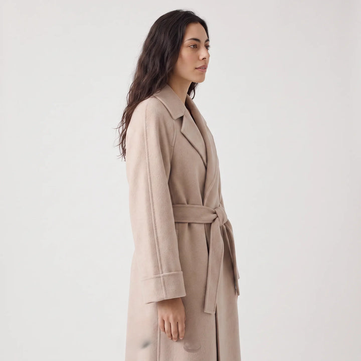 Isolt | Women's Long Belted Coat for Cold Weather