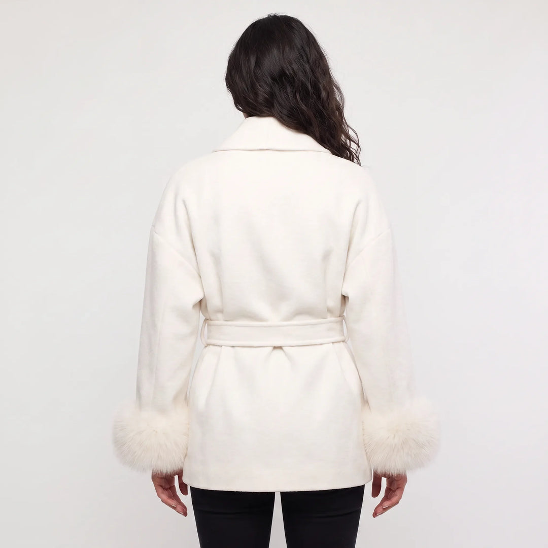 Corisande | Women's Belted Wool-Blend Coat for Cold Weather