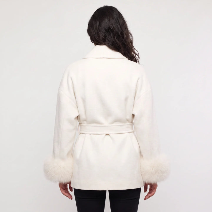 Corisande | Women's Belted Wool-Blend Coat for Cold Weather