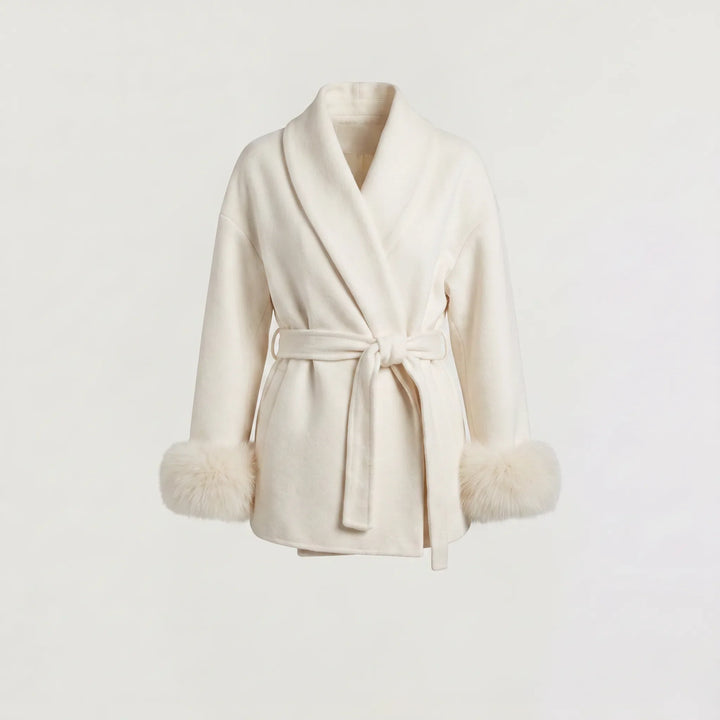 Corisande | Women's Belted Wool-Blend Coat for Cold Weather