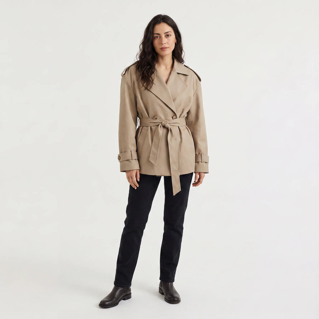Winnifred | Women's Oversized Belted Trench Coat for Cold Weather
