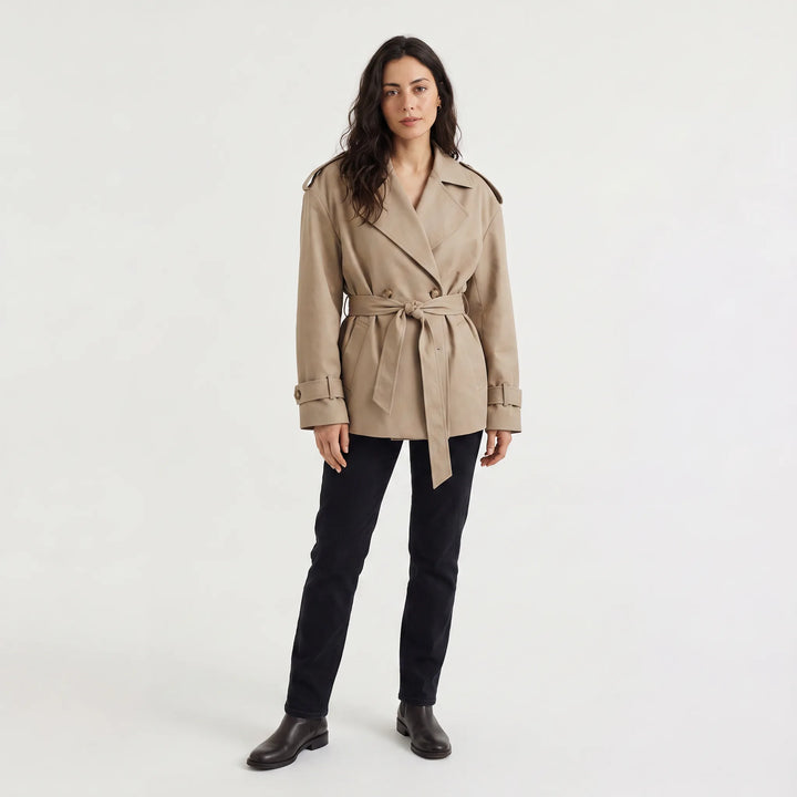 Winnifred | Women's Oversized Belted Trench Coat for Cold Weather