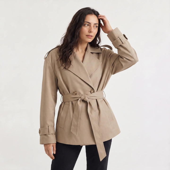 Winnifred | Women's Oversized Belted Trench Coat for Cold Weather