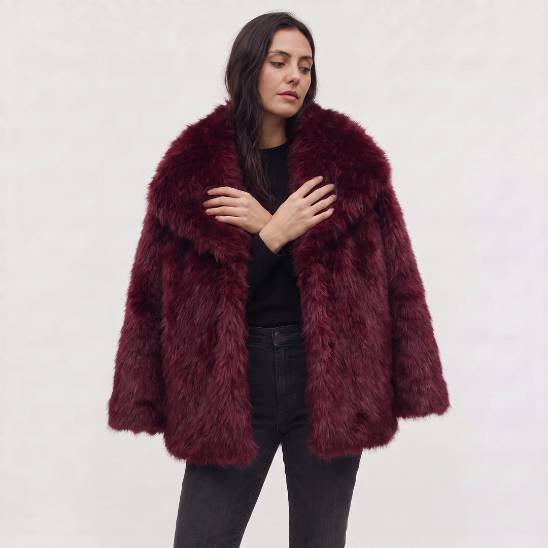 Nerine | Women's Oversized Faux Fur Coat for Cold Weather