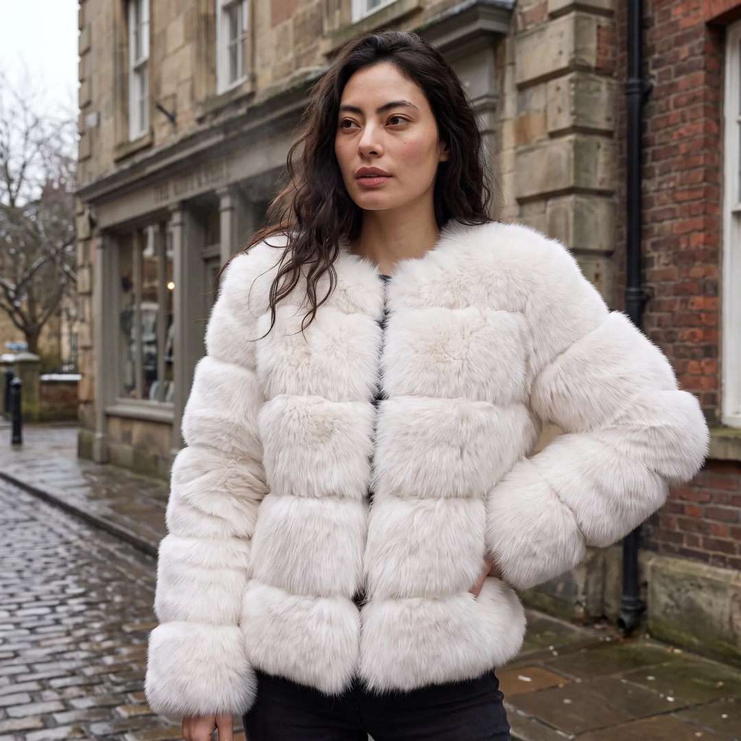 Drusilla | Women's Long-Sleeve Faux Fur Jacket for Cold Weather