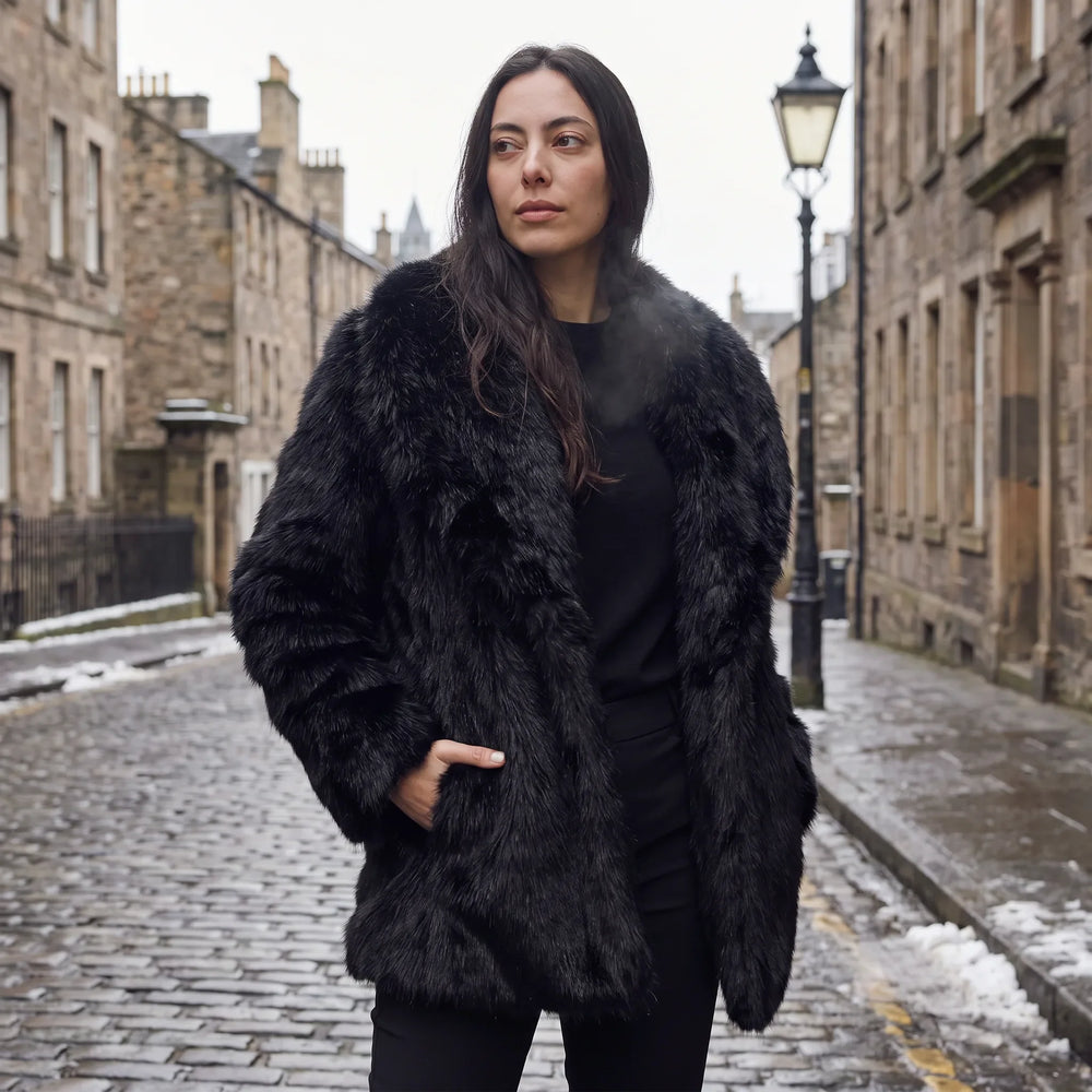 Nerine | Women's Oversized Faux Fur Coat for Cold Weather