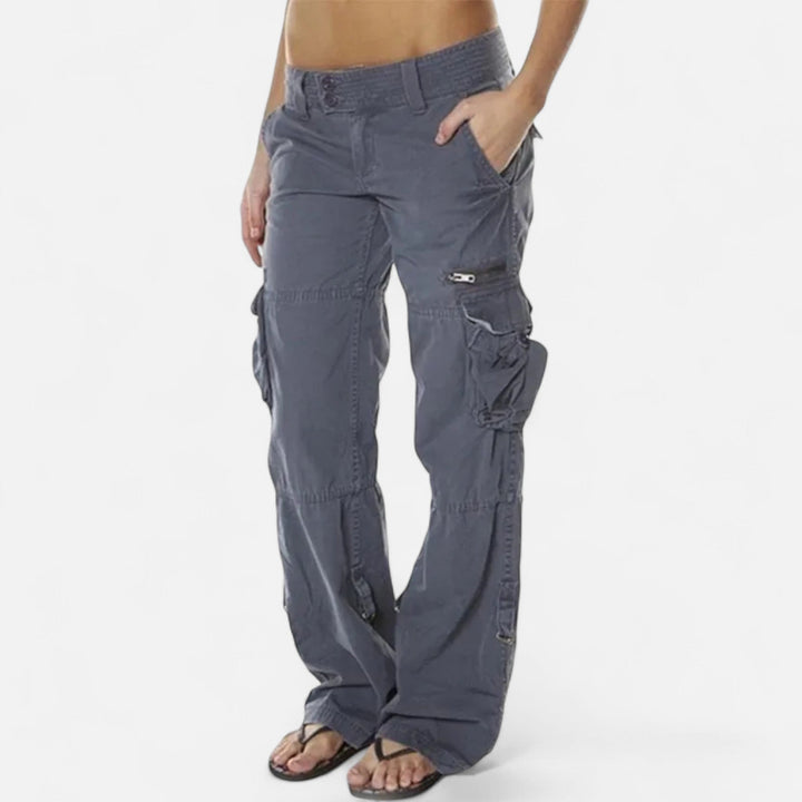 Isabella | Straight Leg Cargo Pants for Women - Lavinem
