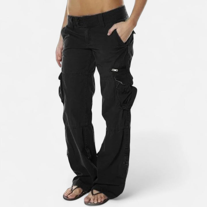 Isabella | Straight Leg Cargo Pants for Women - Lavinem