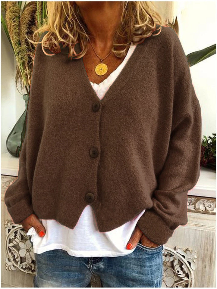 Georgiana | Women's Oversized Cardigan for Cold Weather in Brown
