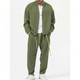 Cassius Men's Collarless Button Jacket and Drawstring Trousers Set - image 5