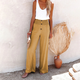 Florence | Women's Oversized Trousers for Cold Weather in Khaki