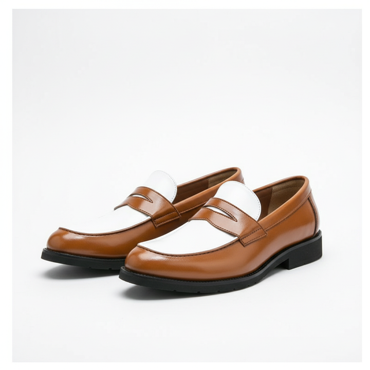 Andrew | Men's Contrast Panel Loafers