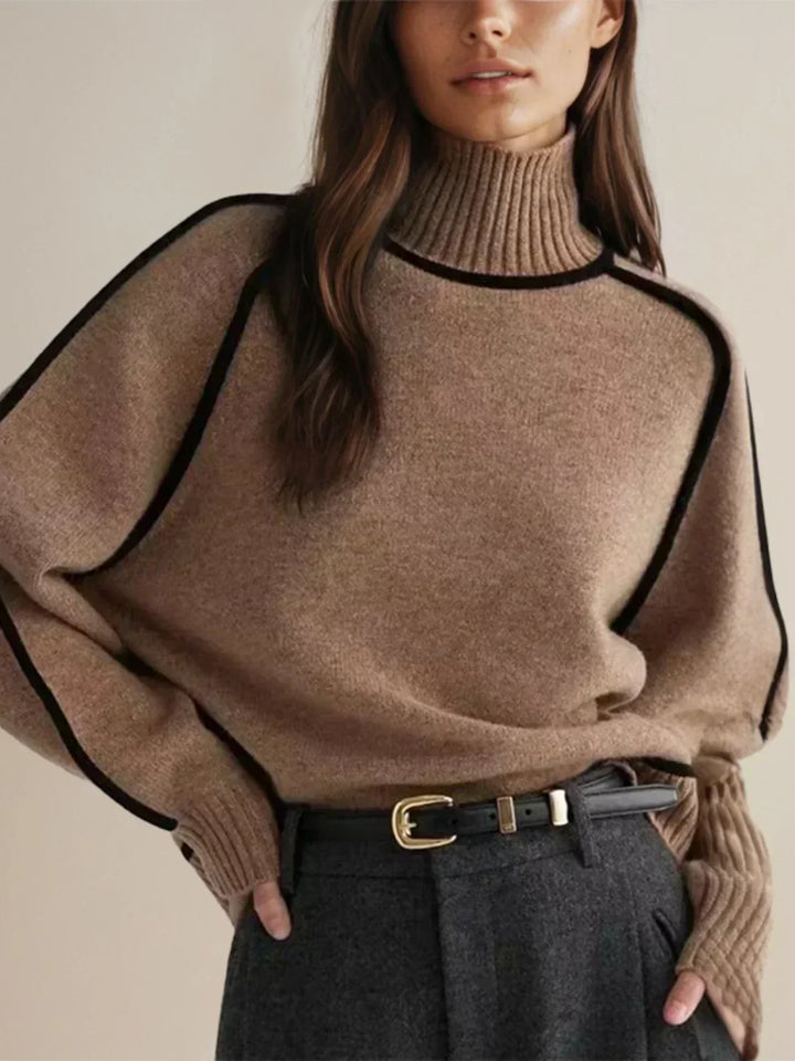 Genevieve | Women's Turtleneck Oversized Roll-Neck Jumper for Fall and Winter, image 3