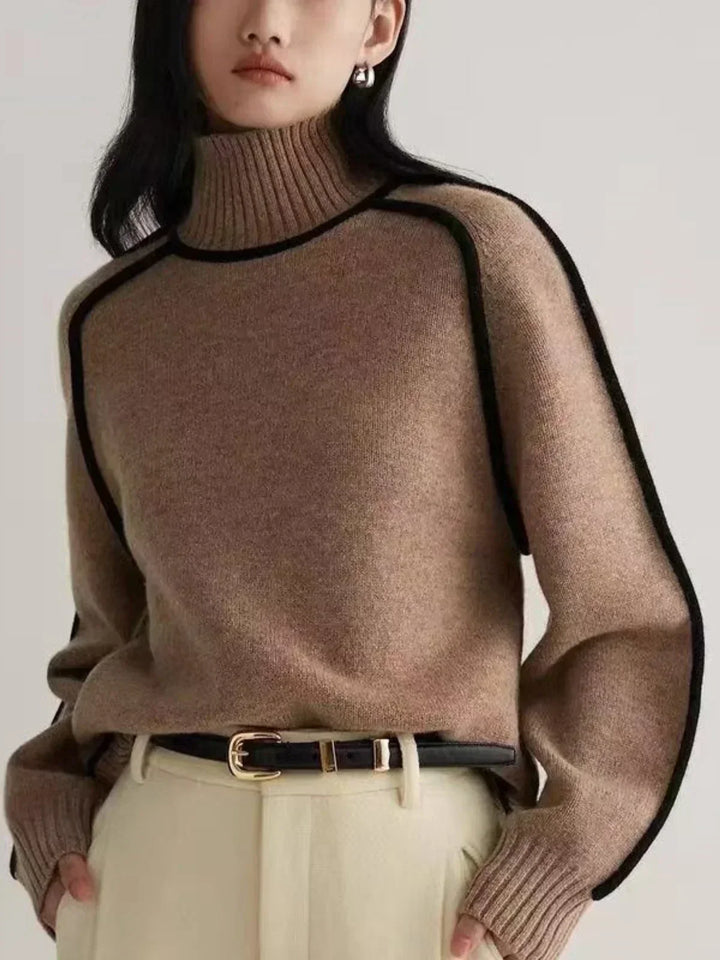 Genevieve | Women's Turtleneck Oversized Roll-Neck Jumper for Fall and Winter, image 4