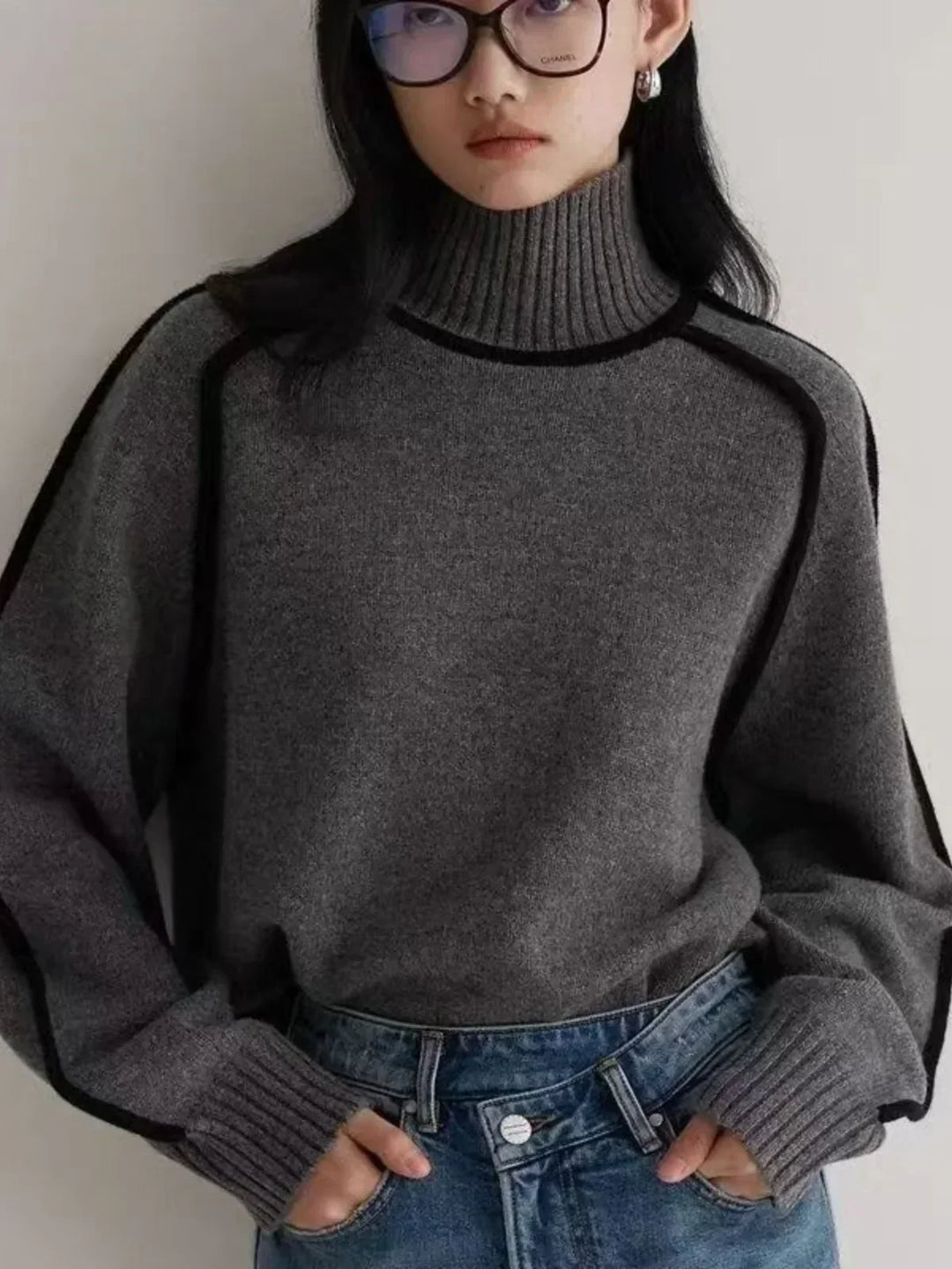 Genevieve | Women's Turtleneck Oversized Roll-Neck Jumper for Fall and Winter, image 10