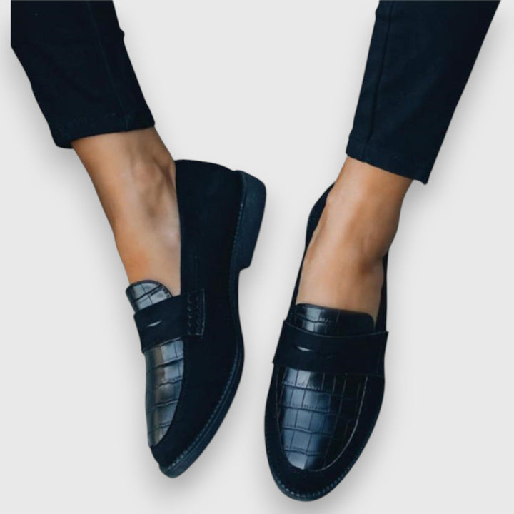 Women's Orthopedic Comfort Loafers for Everyday Wear in Black — view 1