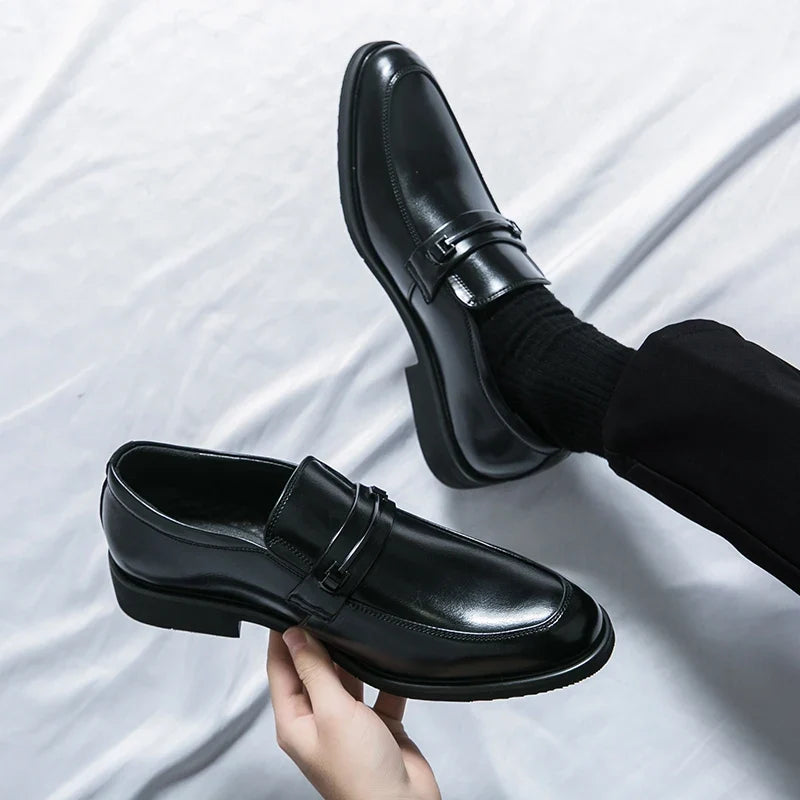 Arend Leather-Look Bit Loafers with Almond Toe - image 5