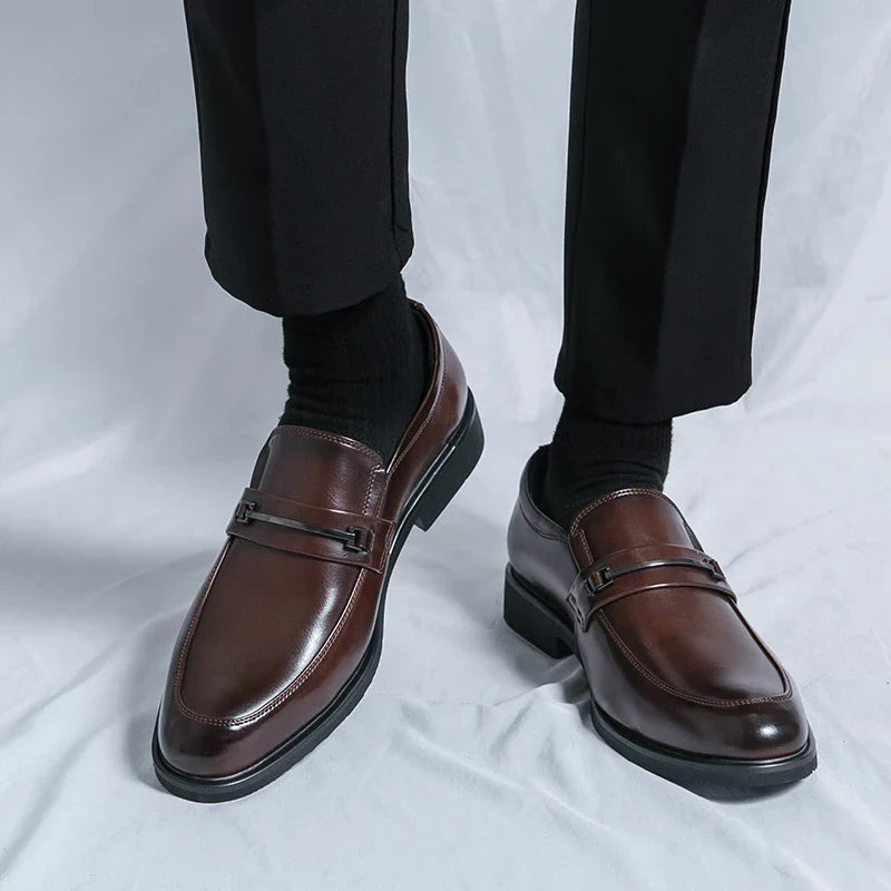 Arend Leather-Look Bit Loafers with Almond Toe - image 6