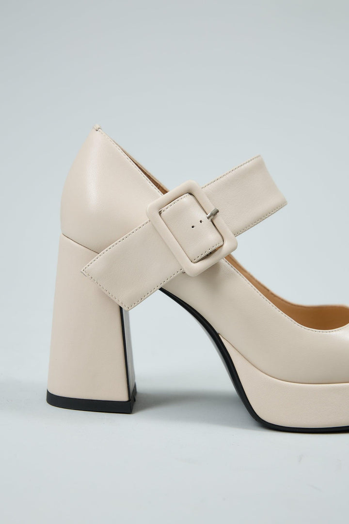 Claudia | Women's Block Heel Mary Jane Court Shoes image 9