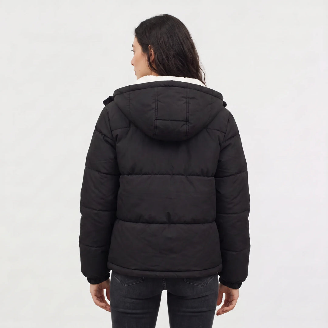 Lowenna | Women's Hooded Puffer Jacket with Fleece Lining
