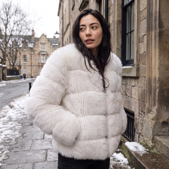 Drusilla | Women's Long-Sleeve Faux Fur Jacket for Cold Weather