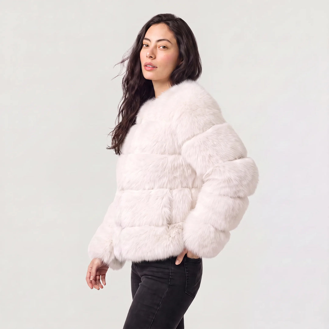 Drusilla | Women's Long-Sleeve Faux Fur Jacket for Cold Weather