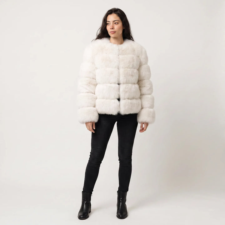 Drusilla | Women's Long-Sleeve Faux Fur Jacket for Cold Weather