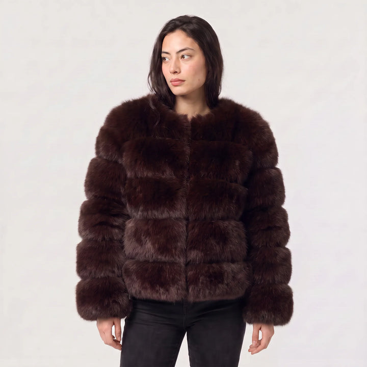 Drusilla | Women's Long-Sleeve Faux Fur Jacket for Cold Weather