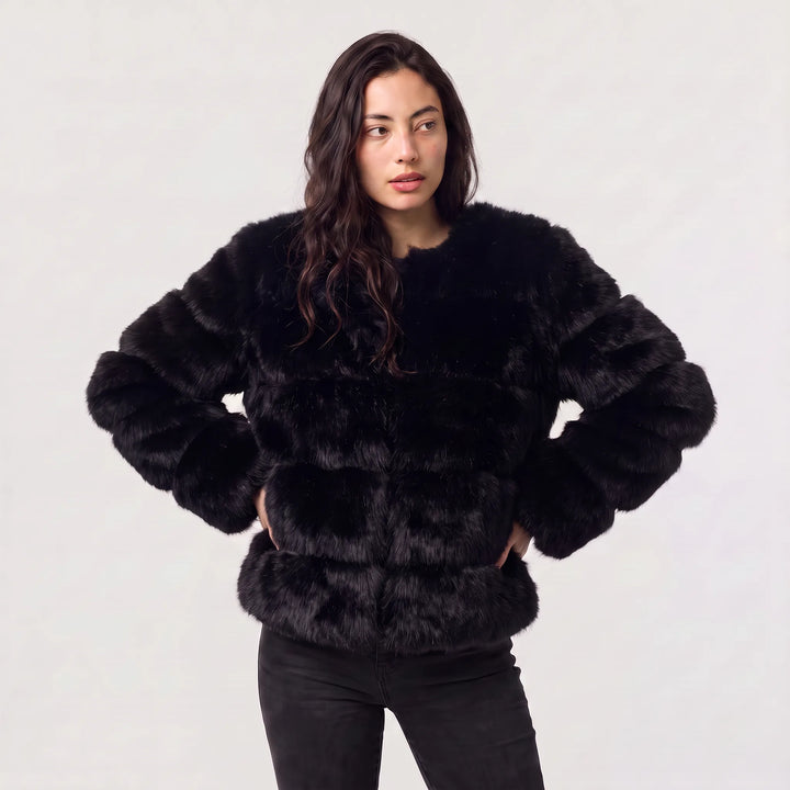 Drusilla | Women's Long-Sleeve Faux Fur Jacket for Cold Weather