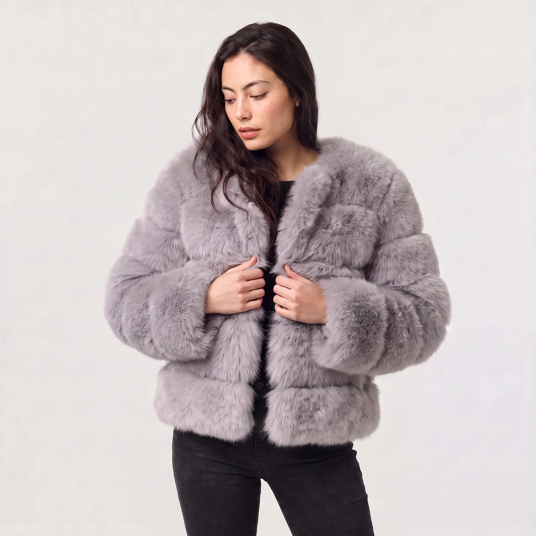 Drusilla | Women's Long-Sleeve Faux Fur Jacket for Cold Weather