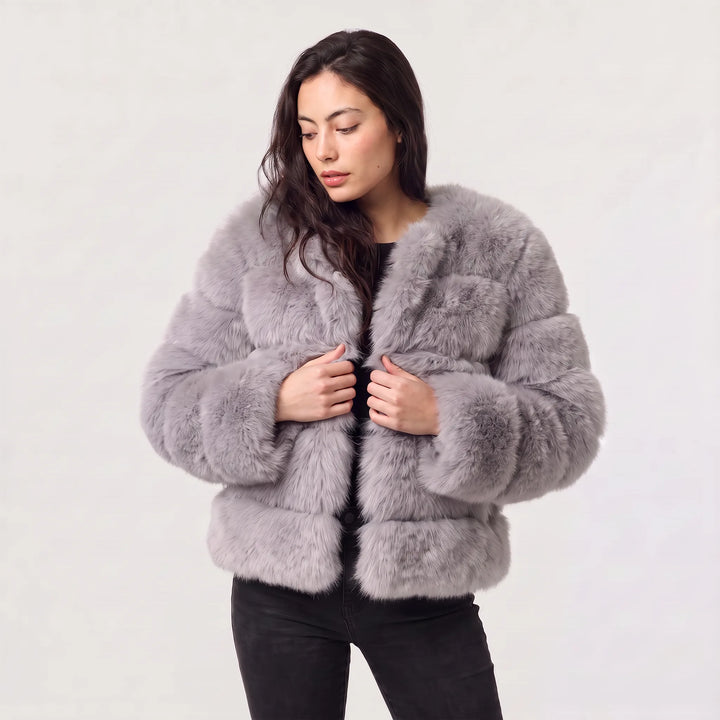 Drusilla | Women's Long-Sleeve Faux Fur Jacket for Cold Weather