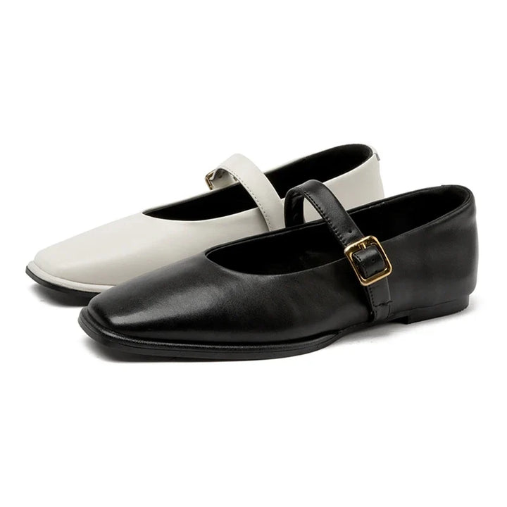 Christel Square-Toe Mary Jane Flats - image 5