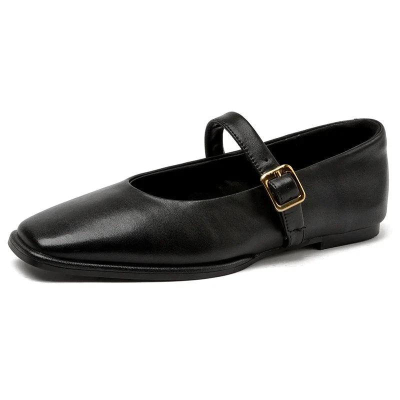 Christel Square-Toe Mary Jane Flats - image 3