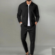 Matthias Men's Textured Zip Jacket and Trousers Set - image 3