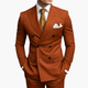 Herren-Anzug zweireihig – Tailliertes Set mit Reverskragen-Blazer & Hose für Hochzeit & Business