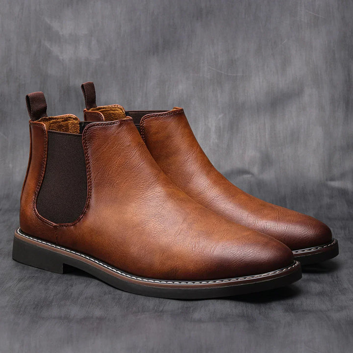 mens-retro-synthetic-leather-slip-on-chelsea-boots