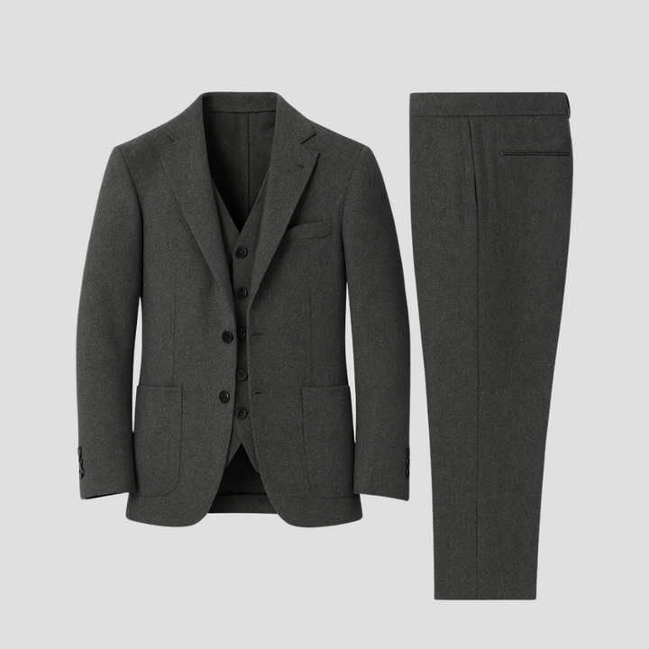 Herre Three-Piece Smal pasform Jakkesæt med Matching Vest