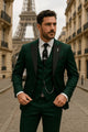 Herren-Anzug dreiteilig – Slim-Fit-Set mit Blazer, Weste & Hose für Hochzeit & Business